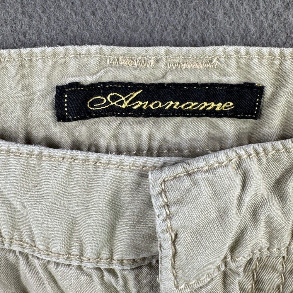 Anoname Denim Hiking Skirt Women 28 Cargo Camp Flap Pocket Outdoors Beige Cottag - Picture 9 of 9